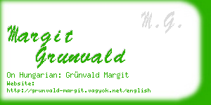 margit grunvald business card