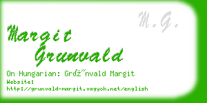 margit grunvald business card